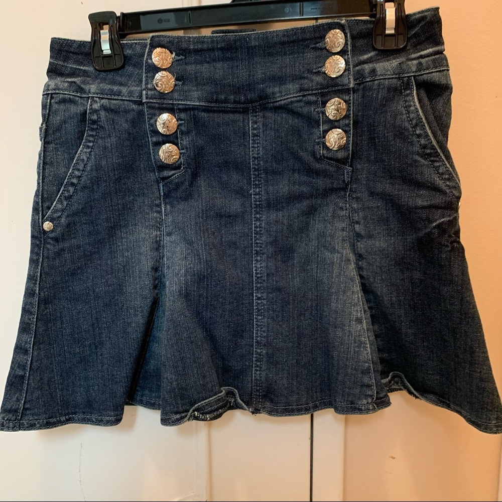 Mini Jean Skirt